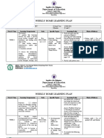 Perdev Weekly Home Learning Plan 1