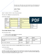 Passive Voice in Different Tenses