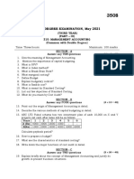 310 Management Accounting May 2021