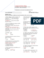 1st Periodical Exam Math8