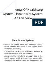 Healthcare System An Overview