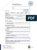 Esquema Del Proyecto Interdisciplinar