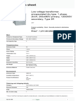 Low Voltage General Purpose Transformers - 2S1F