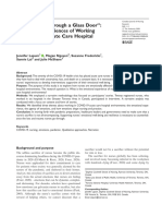 "Goodbye - . - Through A Glass Door": Emotional Experiences of Working in COVID-19 Acute Care Hospital Environments