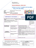 Leemos y Comprendemos Un Texto La Guerra de Los Niños SESION de APRENDIZAJE