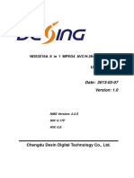 Nds3218a 8-In-1 Nds3218a-Mpeg-4 Avc h.264 HD Encoder User Manual 0