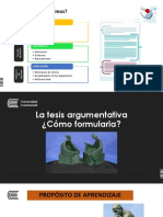 S.3 La Tesis Argumentativa y Su Formulación - LAG