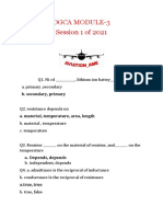 DGCA MODULE 3 Session 1 of 2021