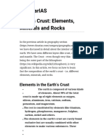 Earth's Crust - Elements, Minerals and Rocks - ClearIAS