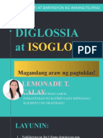 Disglossia & Isogloss