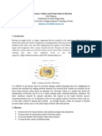 Laboratory Culture and Preservation of Bacteria, Alfie1819014 