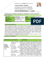 Experiencia de Aprendizaje 4 - 1°matematica