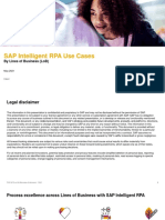 SAP Intelligent RPA Line of Business (LoB) Use Cases