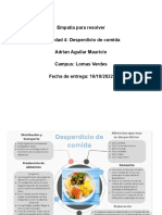 Actividad 4. Desperdicio de Comida