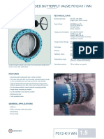 Double Flanged Butterfly Valve F012-K1 / WN Double Flanged Butterfly Valve F012-K1/ WN