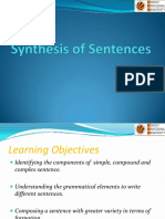 Synthesis of Sentences