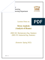 Chapter V - Analysis of Beams