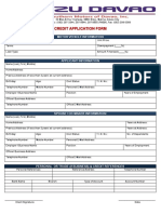 Credit Application Form