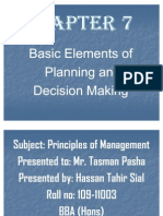 Chapter7 Basic Elements of Planning and Decision Making