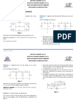 Rappel Sur Les Bases de L'Electricite: Exercice 1 Exercice 2