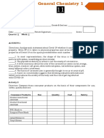 Chesmistry 1 - Week 1