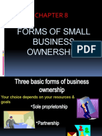 Chapter 8 Forms of Small Business Ownership