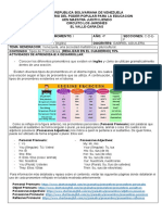 1ra ACTIVIDAD INGLES 4to AÑO I MOMENTO 2022-2023 Gabriel Aguilar