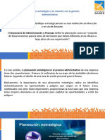 La Planificación Estratégica y Su Relación Con La Gestión Administrativa