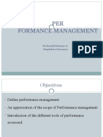 PERFORMANCE MANAGEMENT Presentation