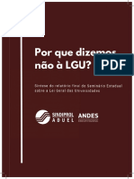 Sindiprol-Aduel - Por Que Dizemos Naì o Aì LGU?