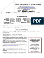 July 2011 Newsletter