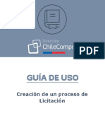 Guía de Uso Creacion de Proceso de Licitacion