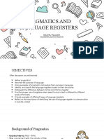 Pragmatics and Language Registers