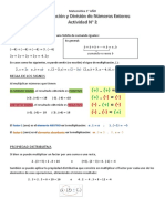 Actividad #2 - Matemática 1° 2°