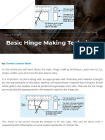 Basic Hinge Making Technique