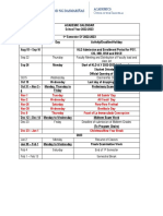 Academic Calendar AY 2022 2023