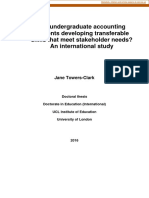 Are Undergraduate Accounting Students Developing Transferable Skills That Meet Stakeholder Needs? An International Study