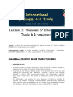 L3 - Theories of International Trade & Investmen