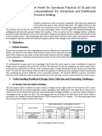 Managerial Level Report Needs For Operations Function of Oil and Gas Sector Company