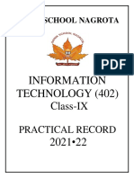 IX IT Practical File