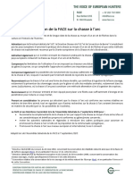 FACE - Position Sur La Chasse À L'arc - Sept 2020