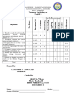 First Periodical Test (2022-2023) English