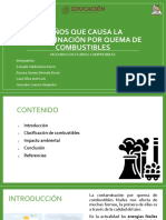 Contaminación Por Quema de Combustibles