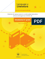 Guía de Aprendizaje - 9no Grado - Lenguaje - Fase 3 - Semana 19