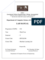 Machine Learning LAB MANUAL