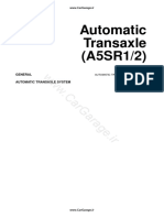 A5SR1 Repair and Troubleshooting Guide For The 5-Speed Automatic Gearbox Kia Sorento 2008