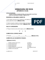 Tarea Armadura de Dios