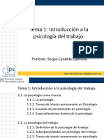 22-23. Tema 1. Introducción A La Psicología Del Trabajo