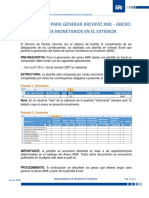 Instructivo para Generar Archivo XML - Anexo Monetarios en El Exterior