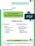 Factorización y Fracciones Algebraicas